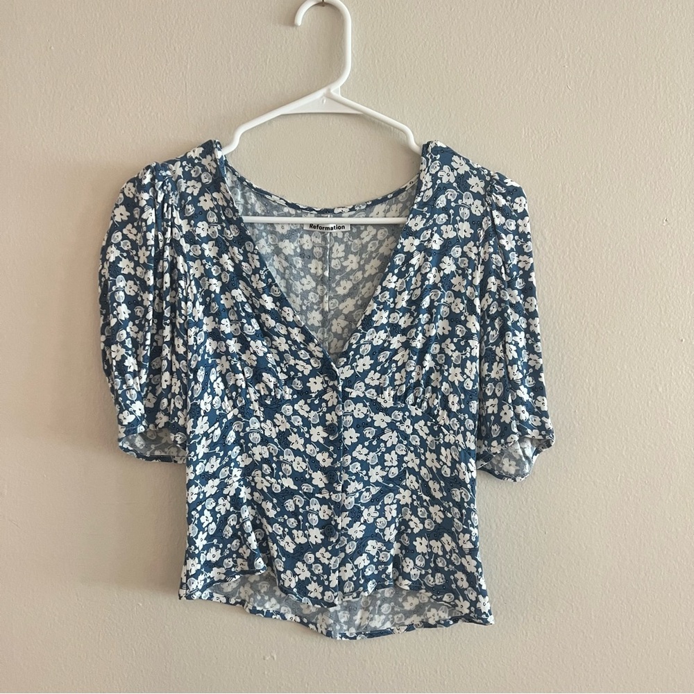 Reformation Floral Top
